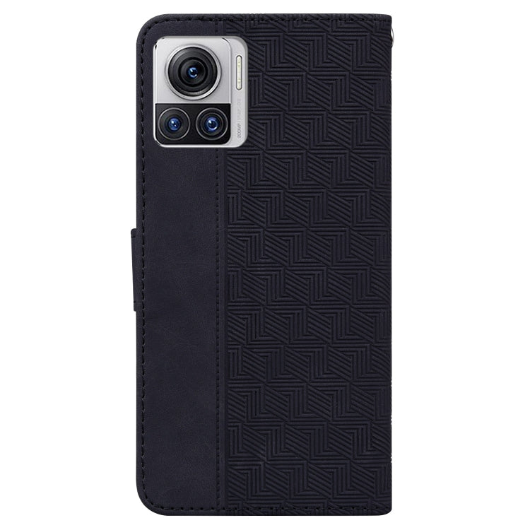 For Motorola Moto X30 Pro 5G / Edge 30 Ultra Geometric Embossed Flip Leather Phone Case