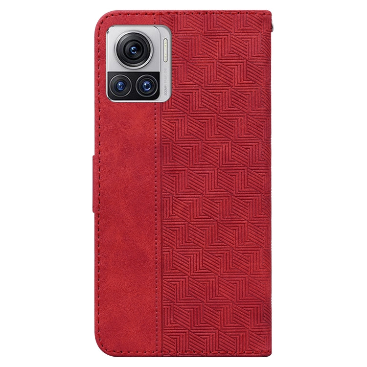 For Motorola Moto X30 Pro 5G / Edge 30 Ultra Geometric Embossed Flip Leather Phone Case