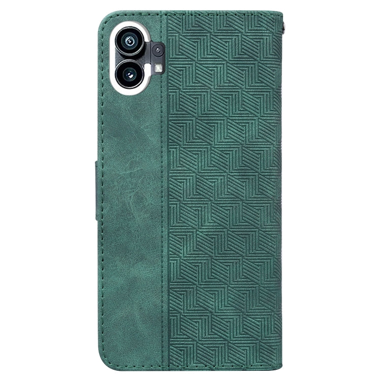 For Nothing Phone 1 Geometric Embossed Flip Leather Phone Case