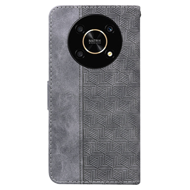 For Honor X9 / X9 5G Geometric Embossed Flip Leather Phone Case