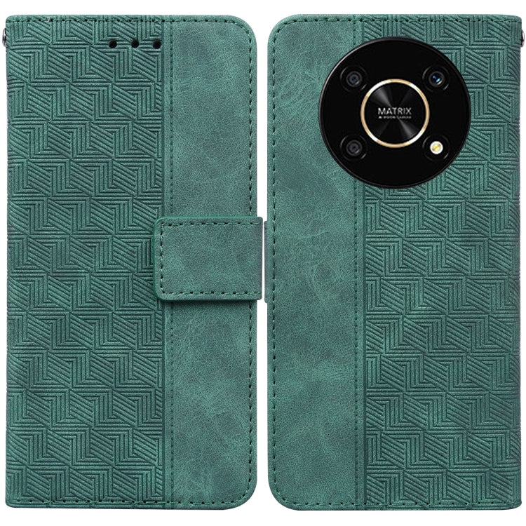 For Honor X9 / X9 5G Geometric Embossed Flip Leather Phone Case