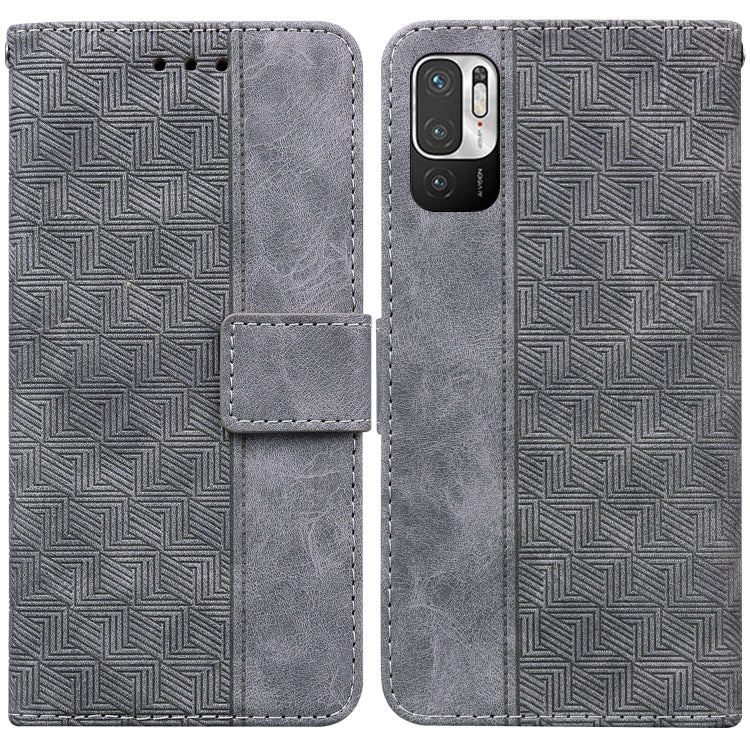 For Xiaomi Redmi Note 11T Pro / 11T Pro+ 5G Geometric Embossed Flip Leather Phone Case