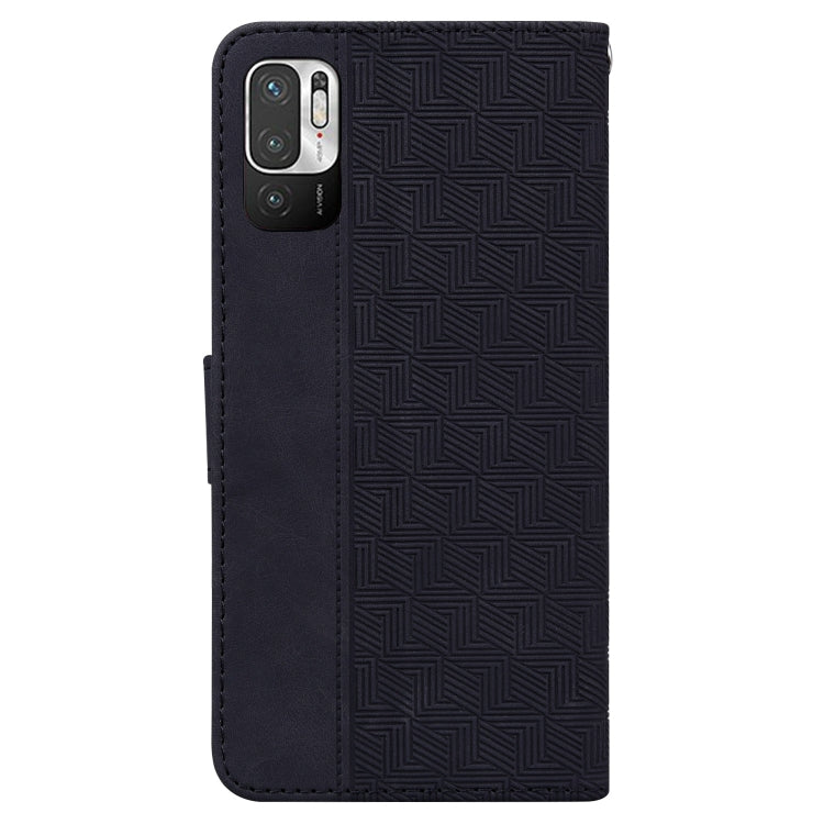 For Xiaomi Redmi Note 11T Pro / 11T Pro+ 5G Geometric Embossed Flip Leather Phone Case