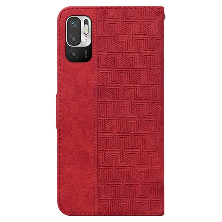 For Xiaomi Redmi Note 11T Pro / 11T Pro+ 5G Geometric Embossed Flip Leather Phone Case