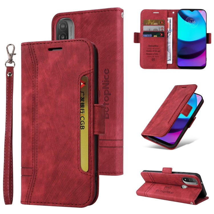 For Motorola Moto E20 / E30 / E40 BETOPNICE Dual-side Buckle Leather Phone Case