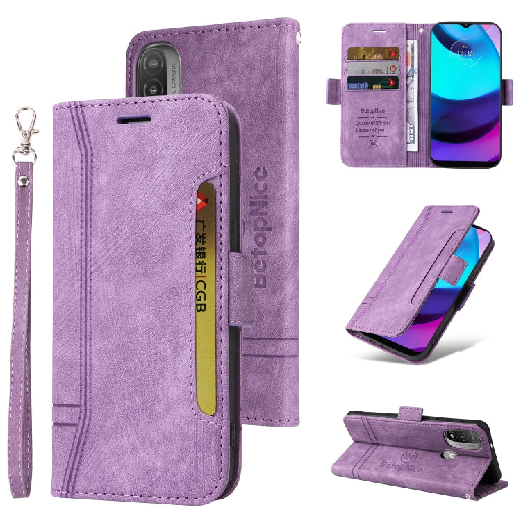 For Motorola Moto E20 / E30 / E40 BETOPNICE Dual-side Buckle Leather Phone Case