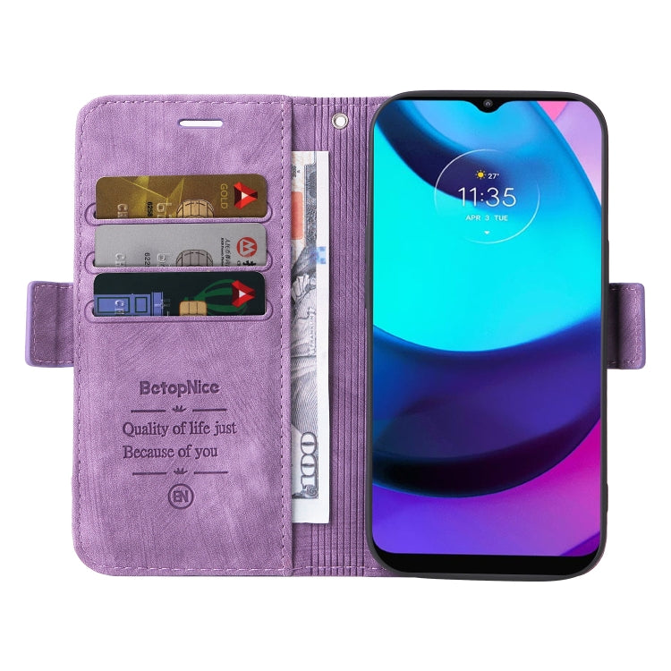 For Motorola Moto E20 / E30 / E40 BETOPNICE Dual-side Buckle Leather Phone Case