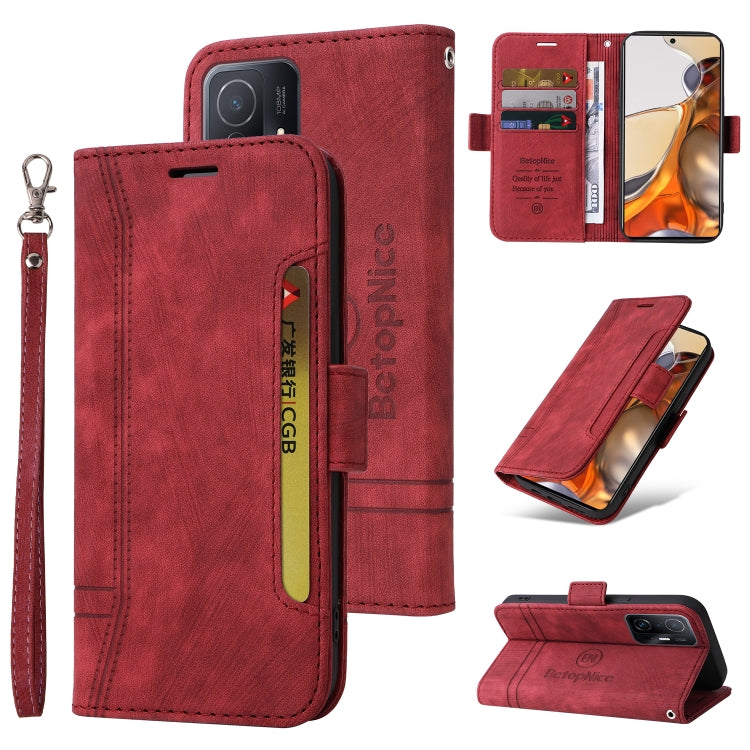For Xiaomi 11T / 11T Pro BETOPNICE Dual-side Buckle Leather Phone Case