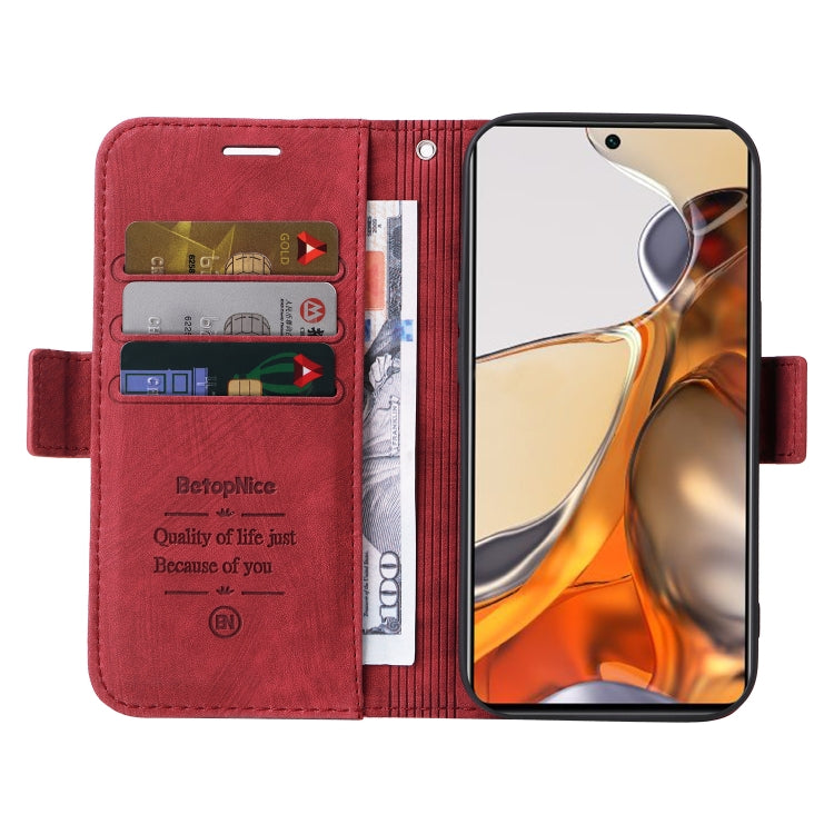 For Xiaomi 11T / 11T Pro BETOPNICE Dual-side Buckle Leather Phone Case