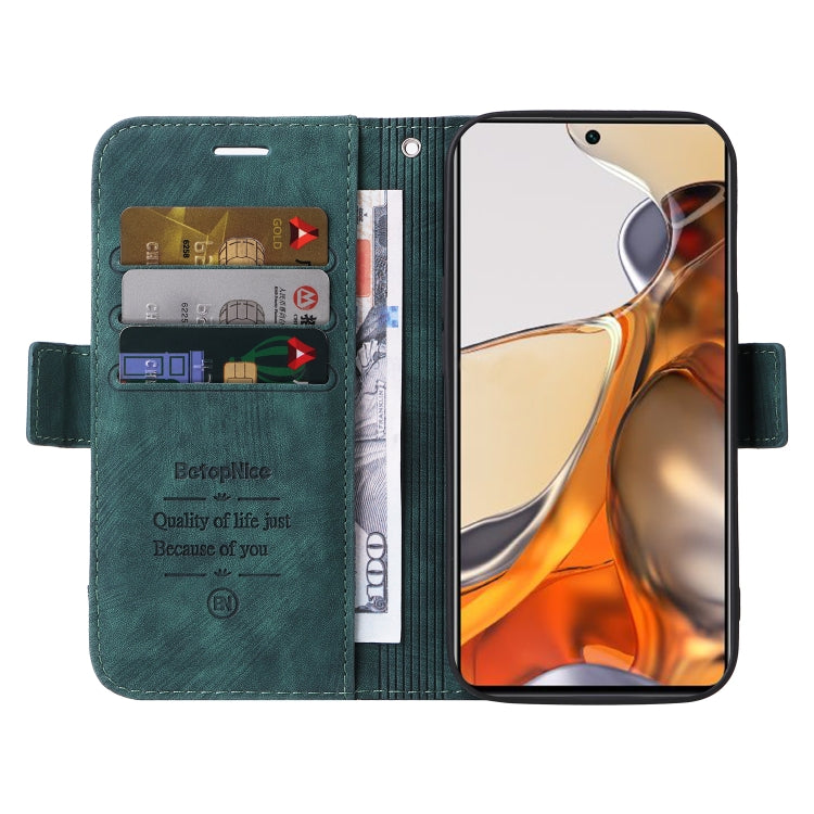 For Xiaomi 11T / 11T Pro BETOPNICE Dual-side Buckle Leather Phone Case
