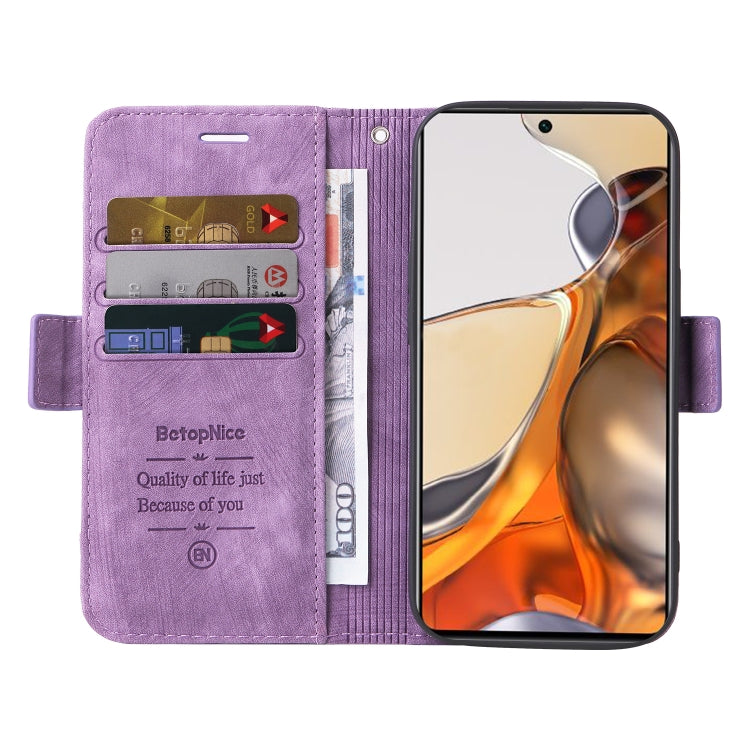 For Xiaomi 11T / 11T Pro BETOPNICE Dual-side Buckle Leather Phone Case