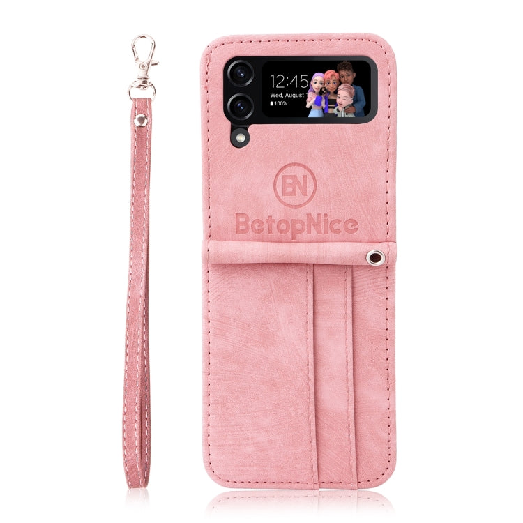 For Samsung Galaxy Z Flip4 BETOPNICE Dual-side Buckle Leather Phone Case