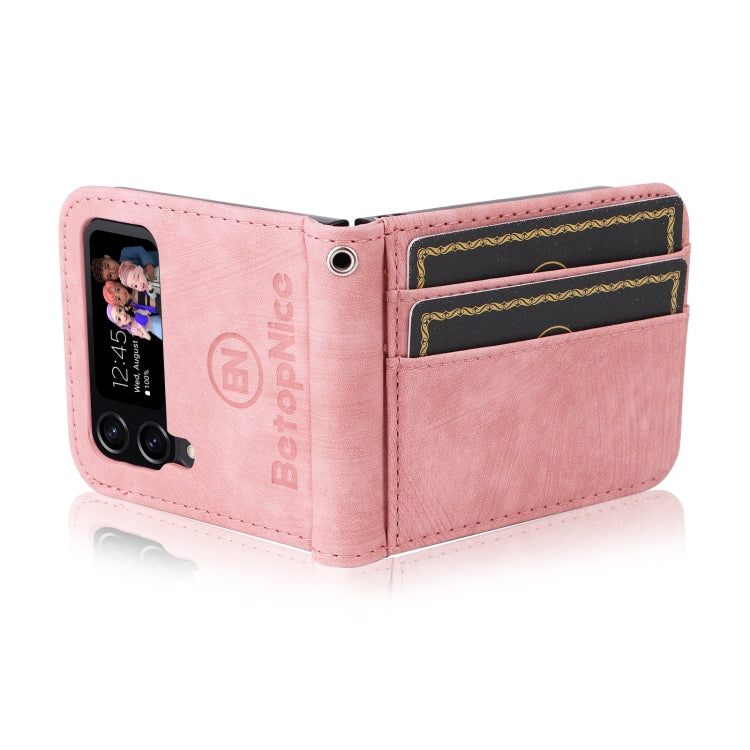 For Samsung Galaxy Z Flip4 BETOPNICE Dual-side Buckle Leather Phone Case