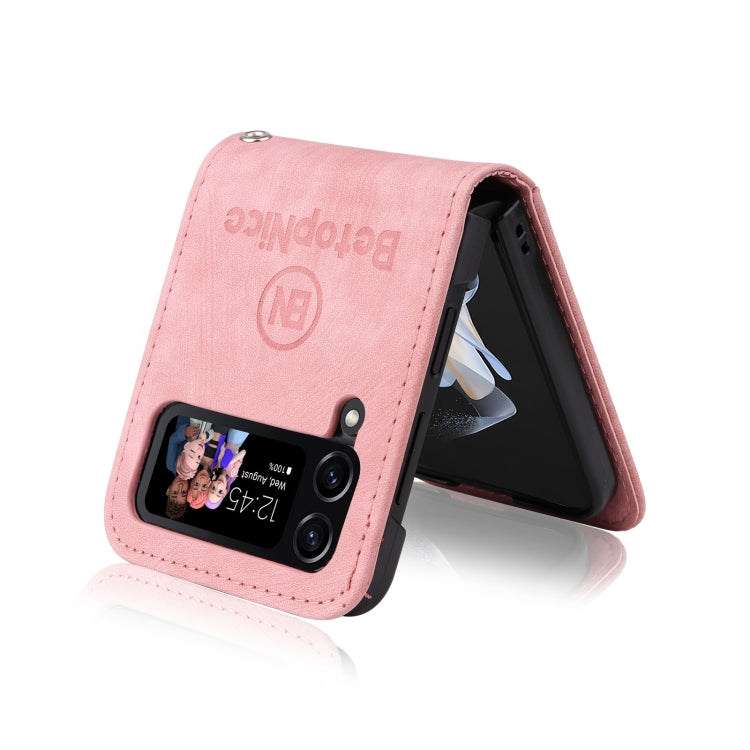 For Samsung Galaxy Z Flip4 BETOPNICE Dual-side Buckle Leather Phone Case