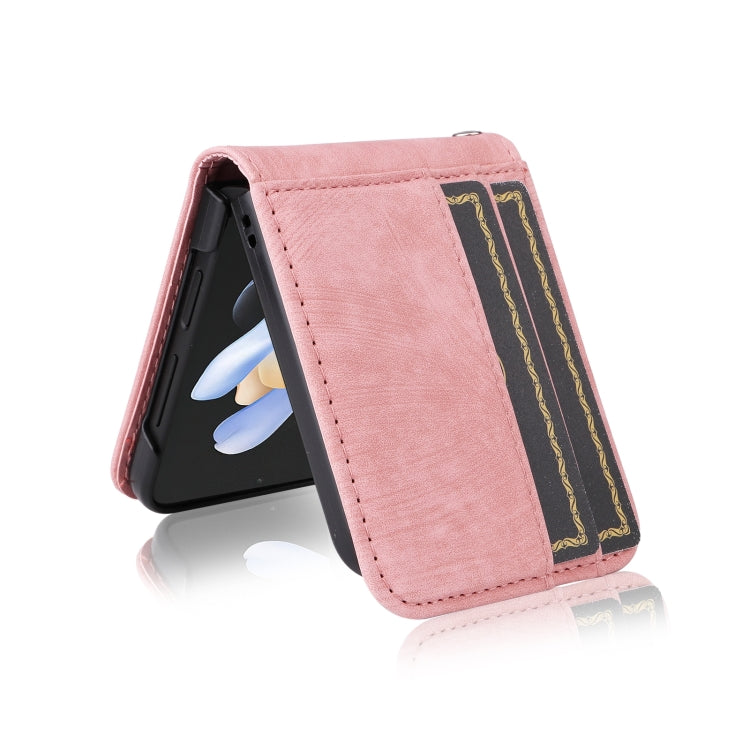 For Samsung Galaxy Z Flip4 BETOPNICE Dual-side Buckle Leather Phone Case