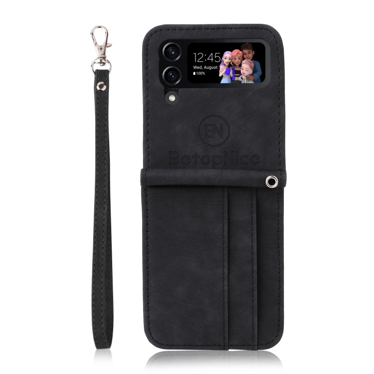 For Samsung Galaxy Z Flip4 BETOPNICE Dual-side Buckle Leather Phone Case