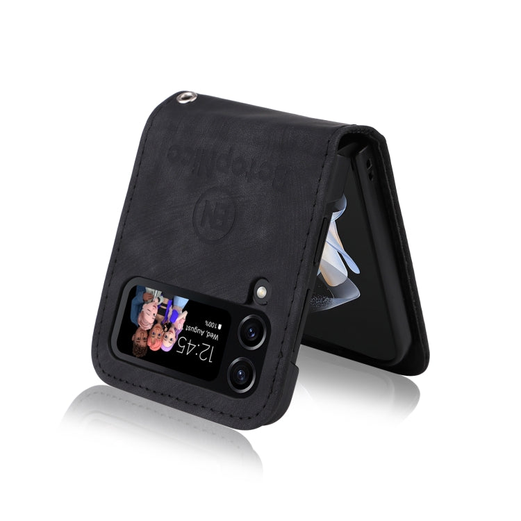 For Samsung Galaxy Z Flip4 BETOPNICE Dual-side Buckle Leather Phone Case
