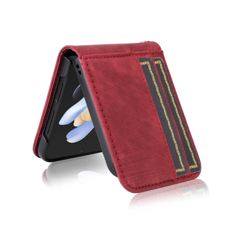 For Samsung Galaxy Z Flip4 BETOPNICE Dual-side Buckle Leather Phone Case