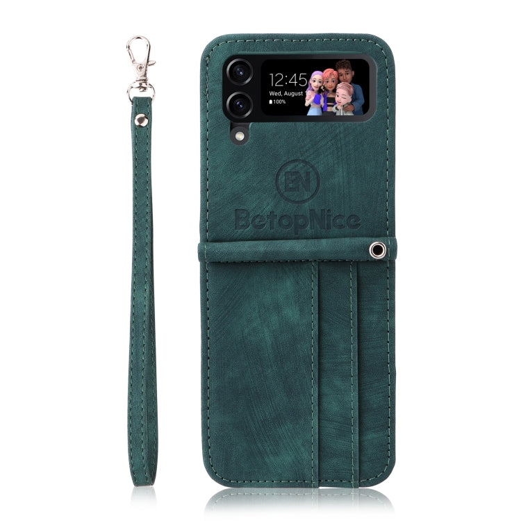 For Samsung Galaxy Z Flip4 BETOPNICE Dual-side Buckle Leather Phone Case