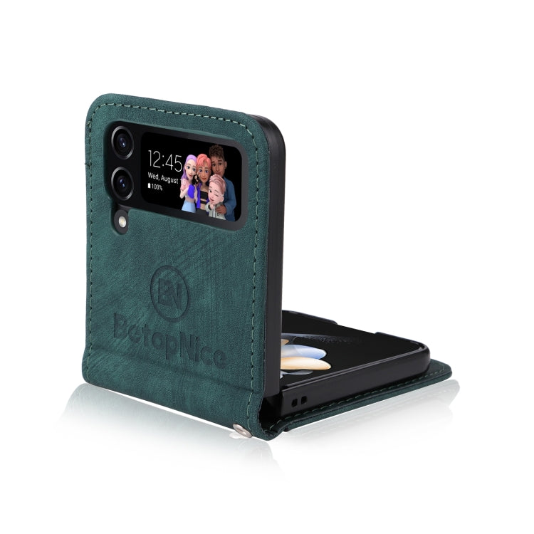 For Samsung Galaxy Z Flip4 BETOPNICE Dual-side Buckle Leather Phone Case
