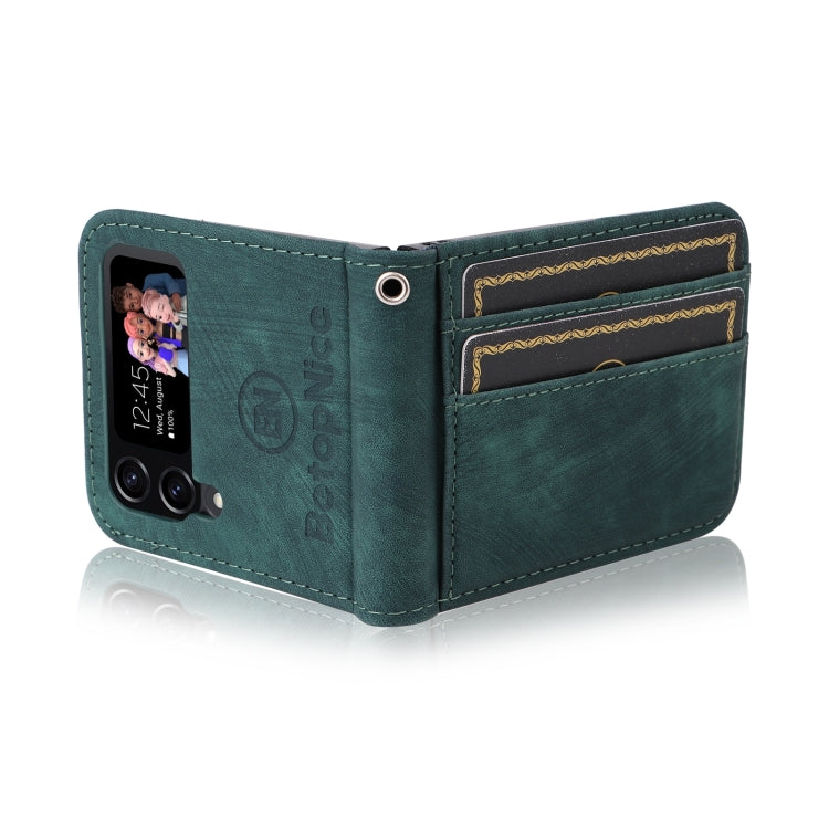 For Samsung Galaxy Z Flip4 BETOPNICE Dual-side Buckle Leather Phone Case