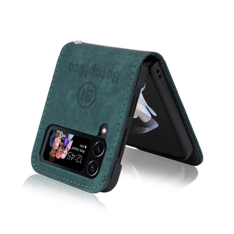 For Samsung Galaxy Z Flip4 BETOPNICE Dual-side Buckle Leather Phone Case