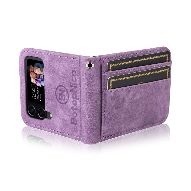 For Samsung Galaxy Z Flip4 BETOPNICE Dual-side Buckle Leather Phone Case