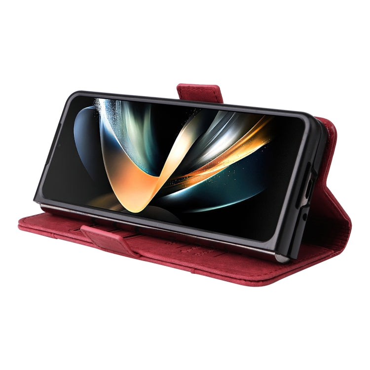 For Samsung Galaxy Z Fold4 BETOPNICE Dual-side Buckle Leather Phone Case