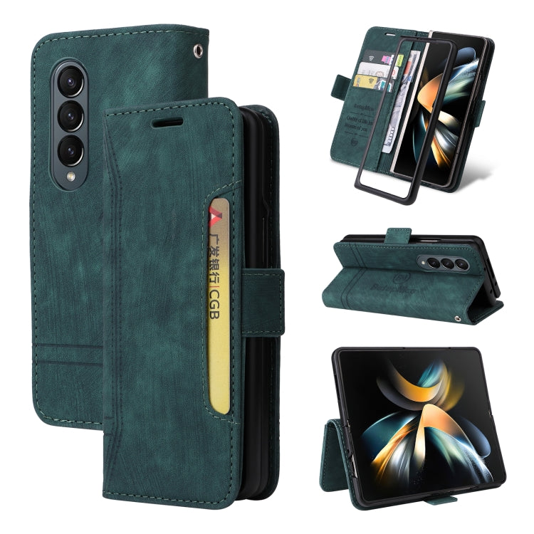 For Samsung Galaxy Z Fold4 BETOPNICE Dual-side Buckle Leather Phone Case