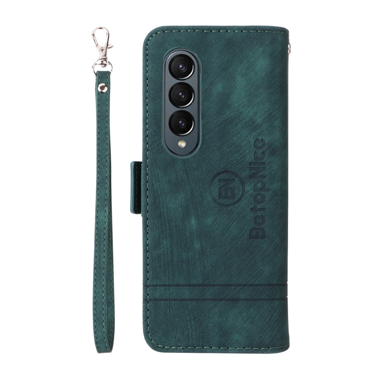 For Samsung Galaxy Z Fold4 BETOPNICE Dual-side Buckle Leather Phone Case