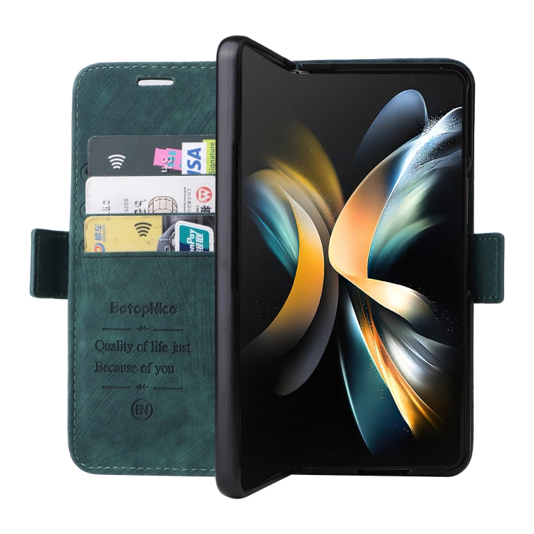 For Samsung Galaxy Z Fold4 BETOPNICE Dual-side Buckle Leather Phone Case