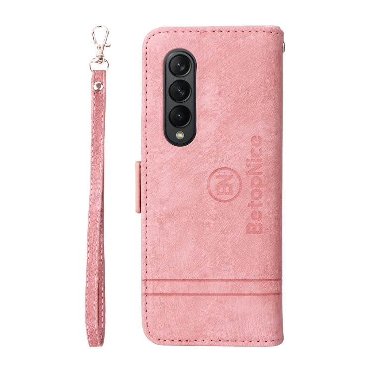 For Samsung Galaxy Z Fold3 BETOPNICE Dual-side Buckle Leather Phone Case