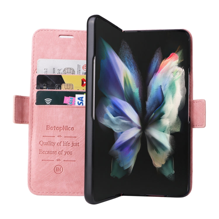 For Samsung Galaxy Z Fold3 BETOPNICE Dual-side Buckle Leather Phone Case