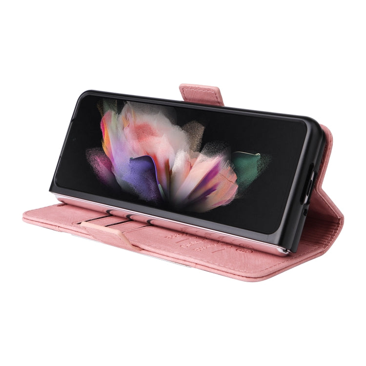 For Samsung Galaxy Z Fold3 BETOPNICE Dual-side Buckle Leather Phone Case