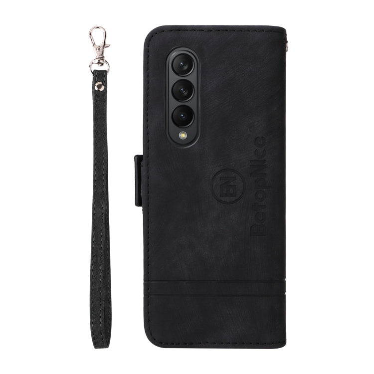 For Samsung Galaxy Z Fold3 BETOPNICE Dual-side Buckle Leather Phone Case