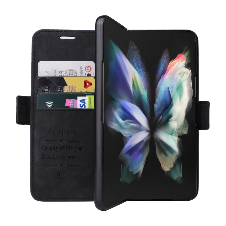 For Samsung Galaxy Z Fold3 BETOPNICE Dual-side Buckle Leather Phone Case