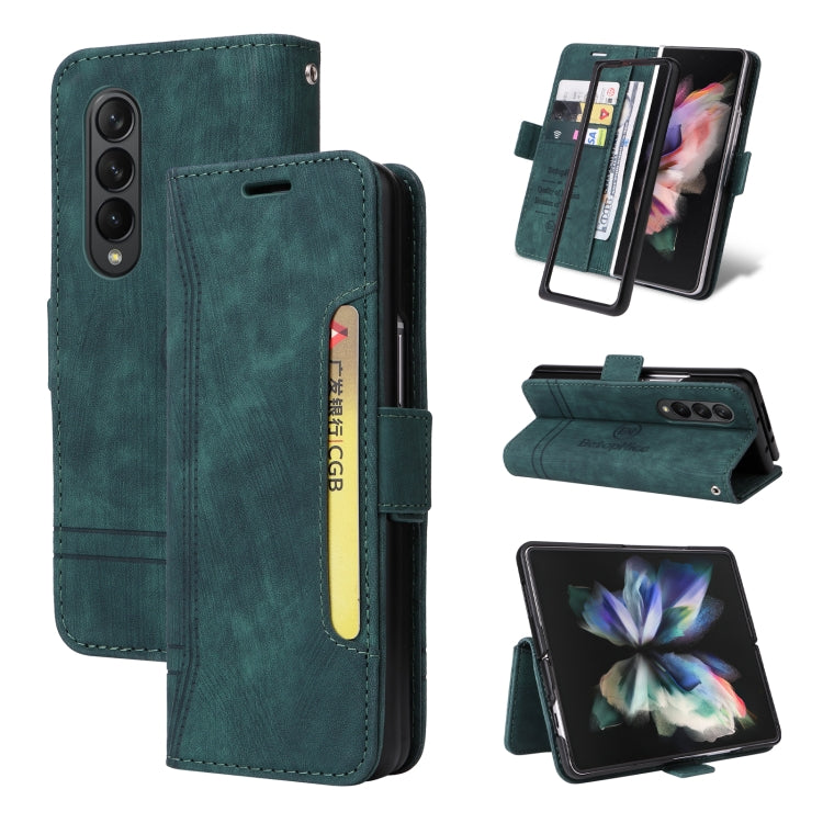 For Samsung Galaxy Z Fold3 BETOPNICE Dual-side Buckle Leather Phone Case