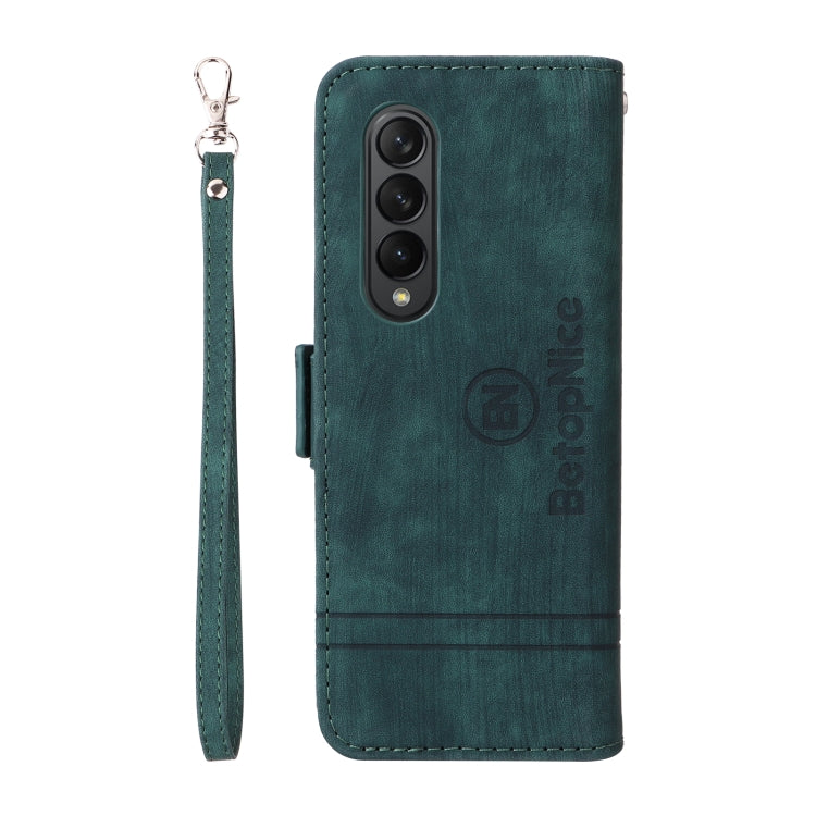 For Samsung Galaxy Z Fold3 BETOPNICE Dual-side Buckle Leather Phone Case