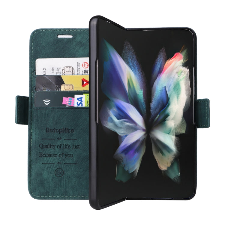 For Samsung Galaxy Z Fold3 BETOPNICE Dual-side Buckle Leather Phone Case