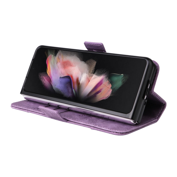 For Samsung Galaxy Z Fold3 BETOPNICE Dual-side Buckle Leather Phone Case