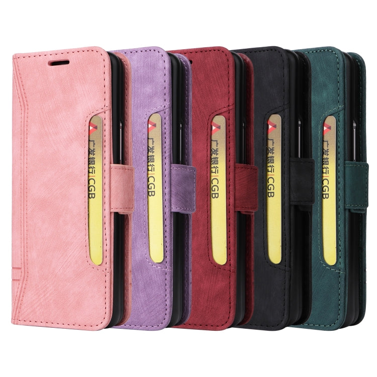 For Samsung Galaxy Z Fold3 BETOPNICE Dual-side Buckle Leather Phone Case