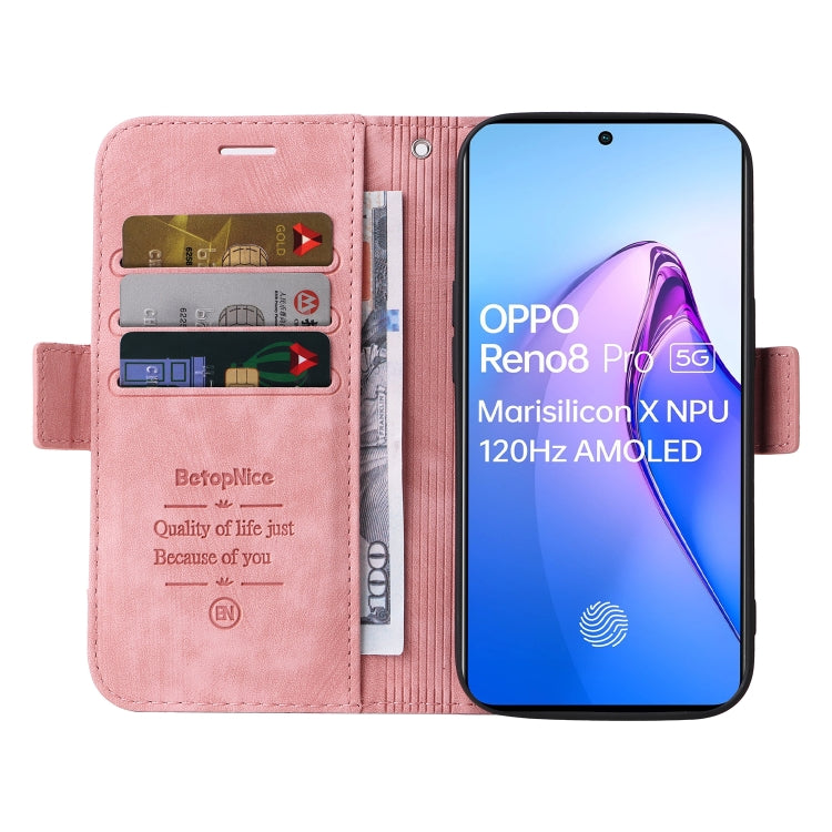 For OPPO Reno8 Pro 5G Global / Reno8 Pro+ BETOPNICE Dual-side Buckle Leather Phone Case