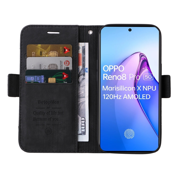 For OPPO Reno8 Pro 5G Global / Reno8 Pro+ BETOPNICE Dual-side Buckle Leather Phone Case