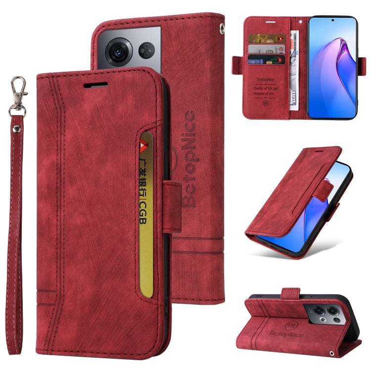 For OPPO Reno8 Pro 5G Global / Reno8 Pro+ BETOPNICE Dual-side Buckle Leather Phone Case