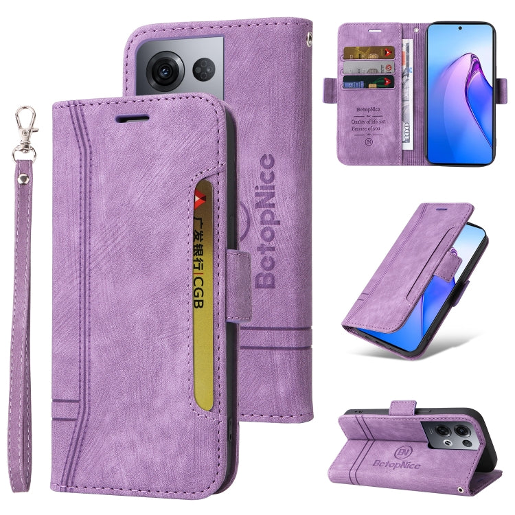 For OPPO Reno8 Pro 5G Global / Reno8 Pro+ BETOPNICE Dual-side Buckle Leather Phone Case