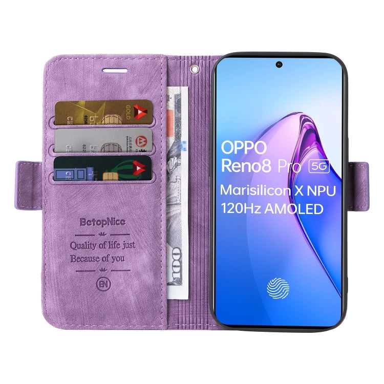 For OPPO Reno8 Pro 5G Global / Reno8 Pro+ BETOPNICE Dual-side Buckle Leather Phone Case