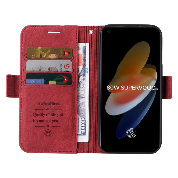 For OPPO Reno8 5G Global BETOPNICE Dual-side Buckle Leather Phone Case