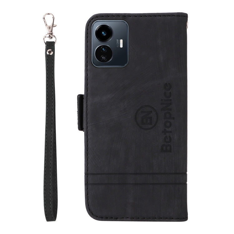 For vivo Y77 5G Global BETOPNICE Dual-side Buckle Leather Phone Case