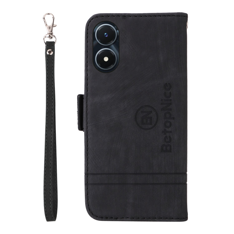 For vivo Y02s / Y16 4G BETOPNICE Dual-side Buckle Leather Phone Case