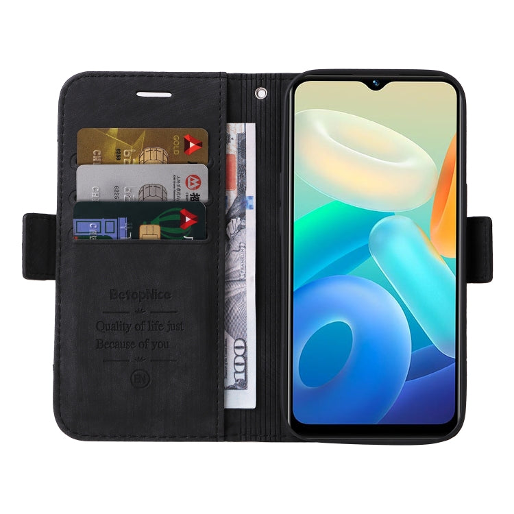 For vivo Y02s / Y16 4G BETOPNICE Dual-side Buckle Leather Phone Case